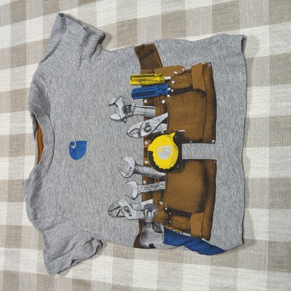 3/$12 12M Carhartt Tool Belt Grey T-shirt - Picture 1 of 3
